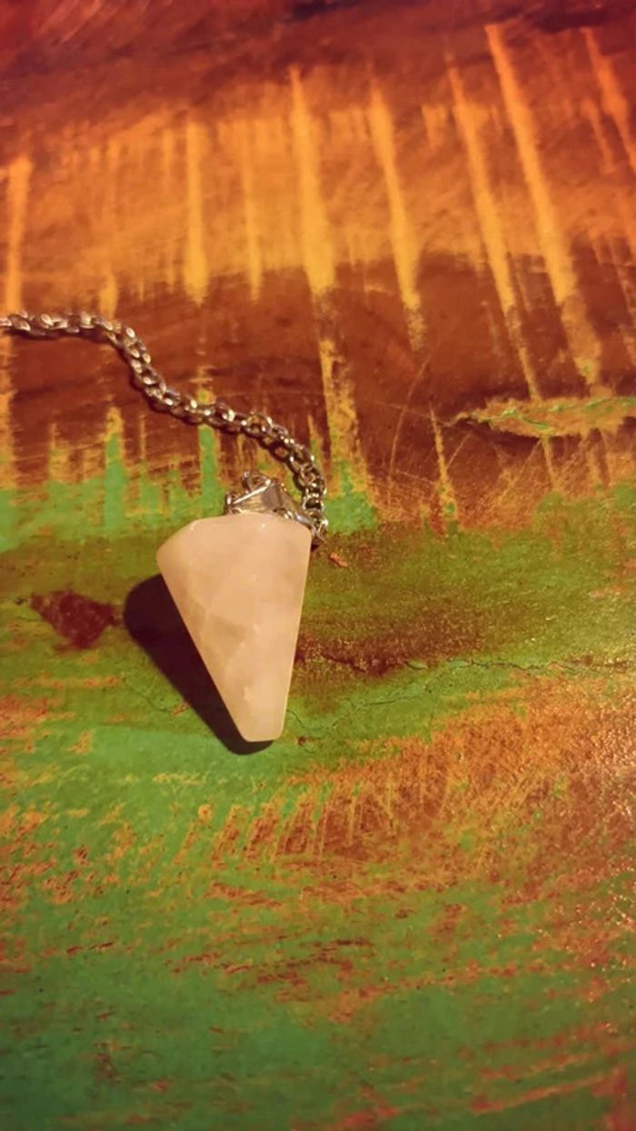 Pendule divinatoire Quartz rose