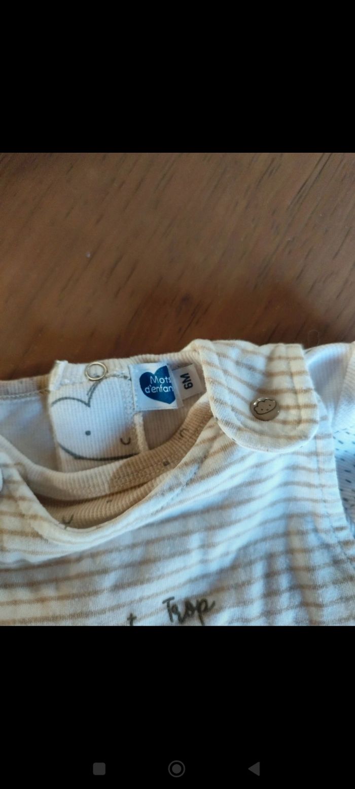 Tenue Mots d'enfants taille 6 mois - photo numéro 4