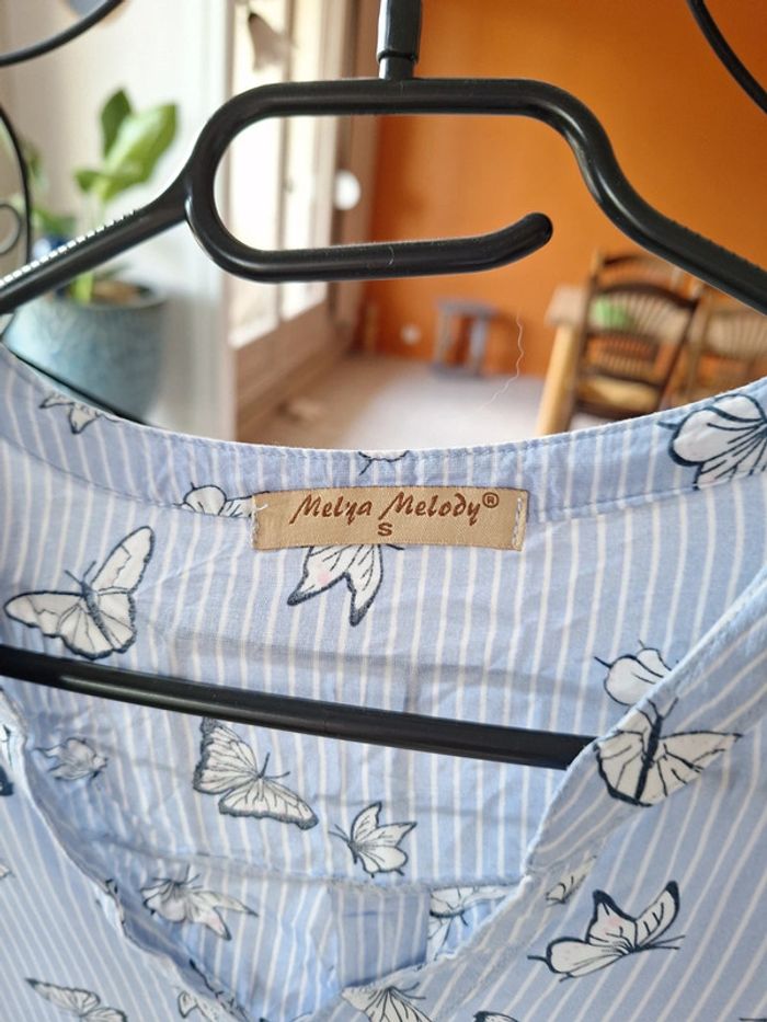 Blouse manches 3/4 Melya Melody taille S 👻 - photo numéro 3
