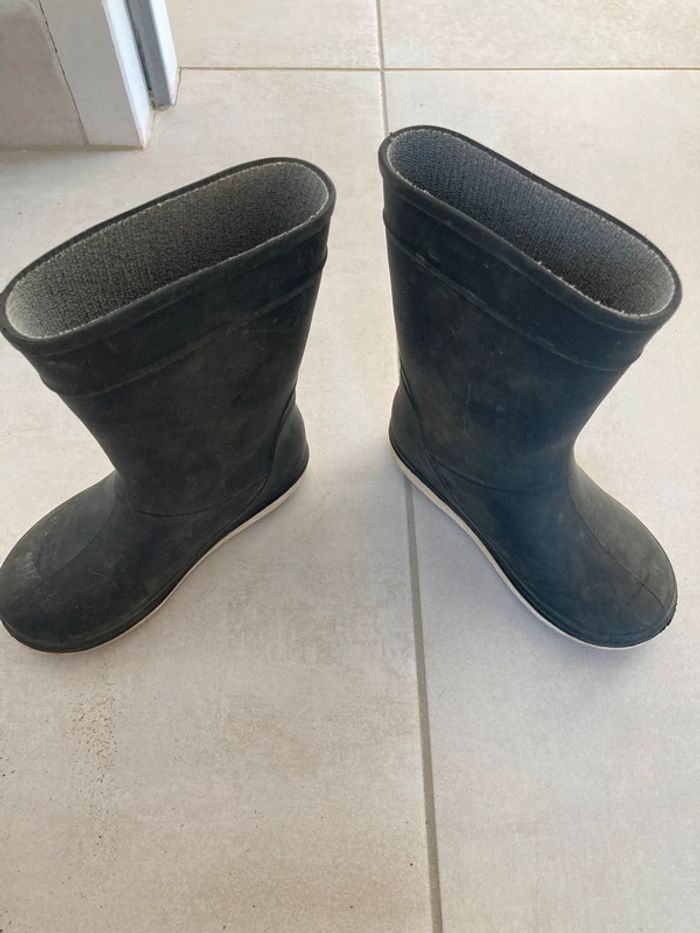 Bottes de pluie T.24 noires - photo numéro 2