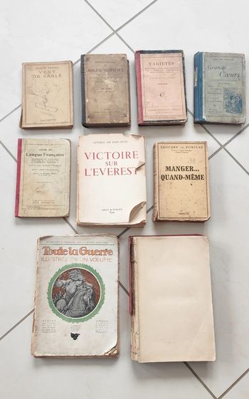 Lot de livres anciens