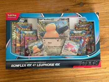 Coffret boosters cartes Pokémon ronflex et Leuphorie 