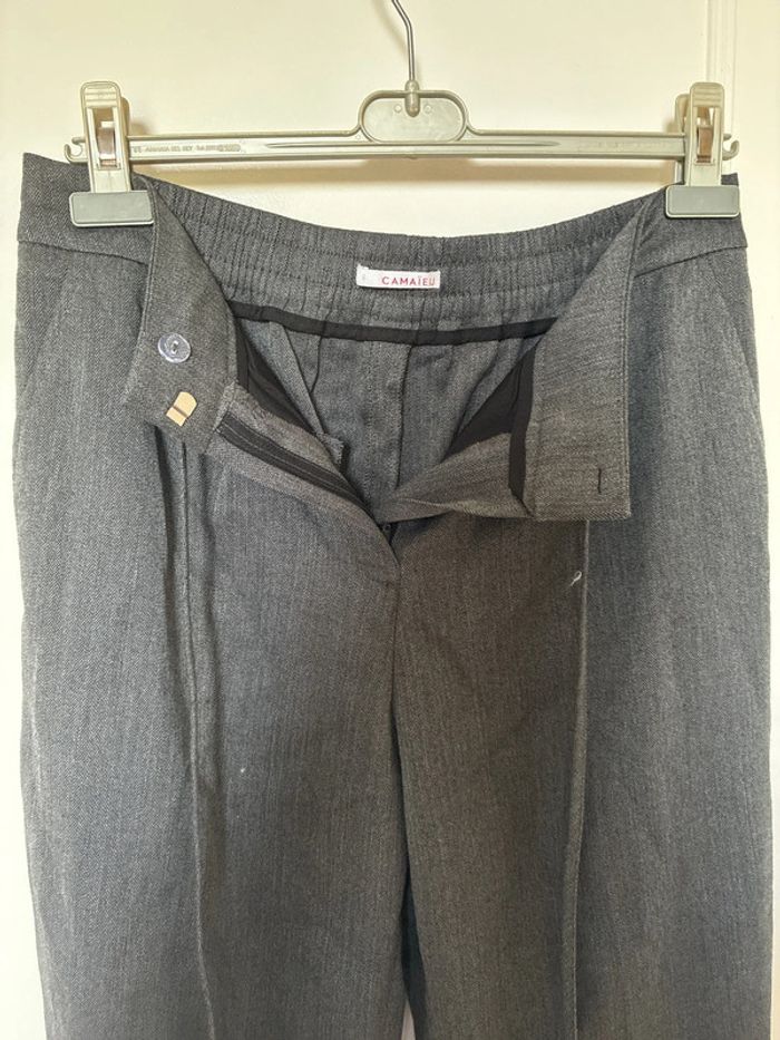 Pantalon carotte gris - photo numéro 4
