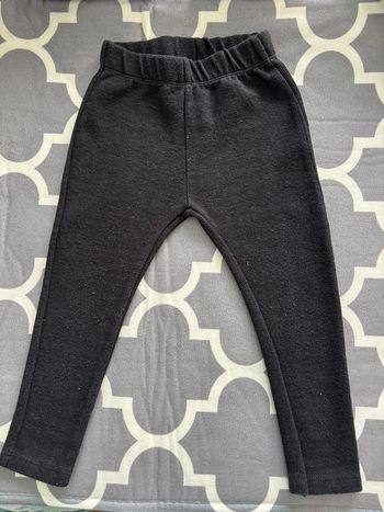 Legging bébé Zara noir uni 18/24 mois


