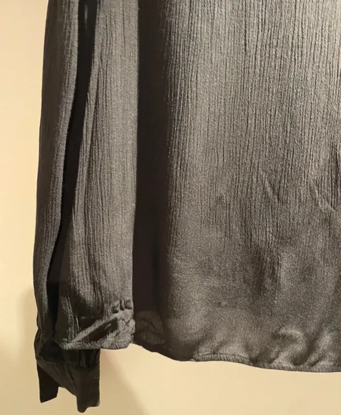 Chemisier noir  femme taille 38 -M La City-  neuf - photo numéro 6
