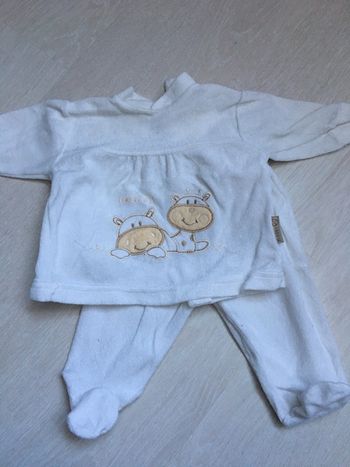 Pyjama 2 pièces mixte 1 mois