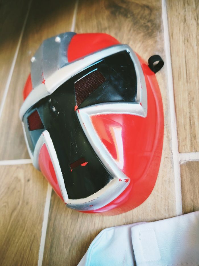 🥸 Déguisement/costume et masque deluxe rembourré Power rangers ninja steel ranger rouge - photo numéro 6