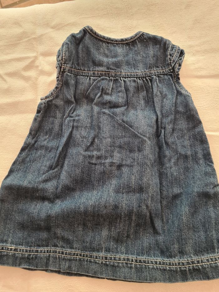 Robe. Jean. 9 mois / 71 cm. Vert baudet. - photo numéro 2