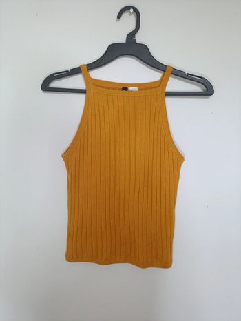 Débardeur côtelé moutarde – Divided (H&M)