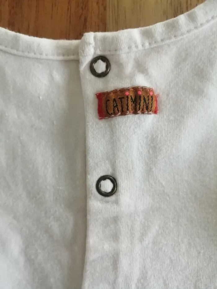 Robe manche longue catimini blanc cassé rose - photo numéro 6