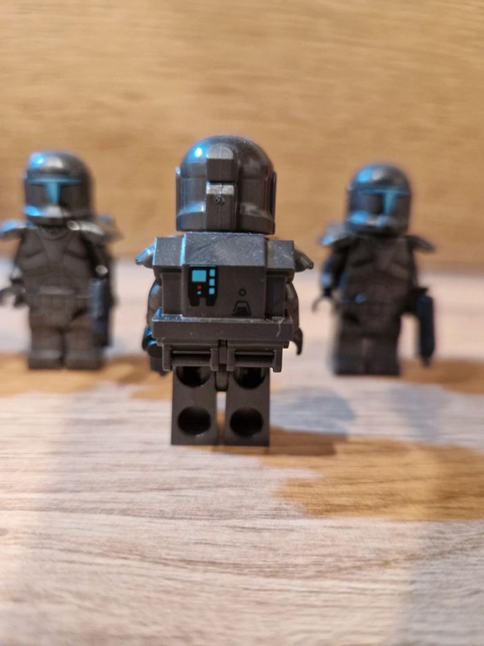 Figurines type lego 4 clones noir star wars - photo numéro 4