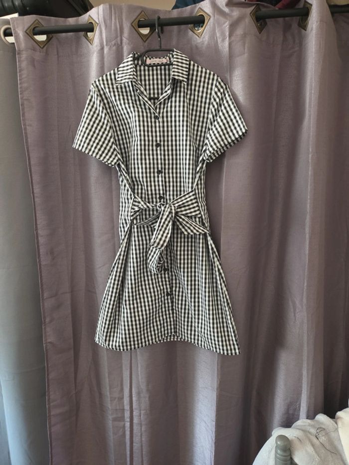 👗 jolie robe chemise vichy très légère