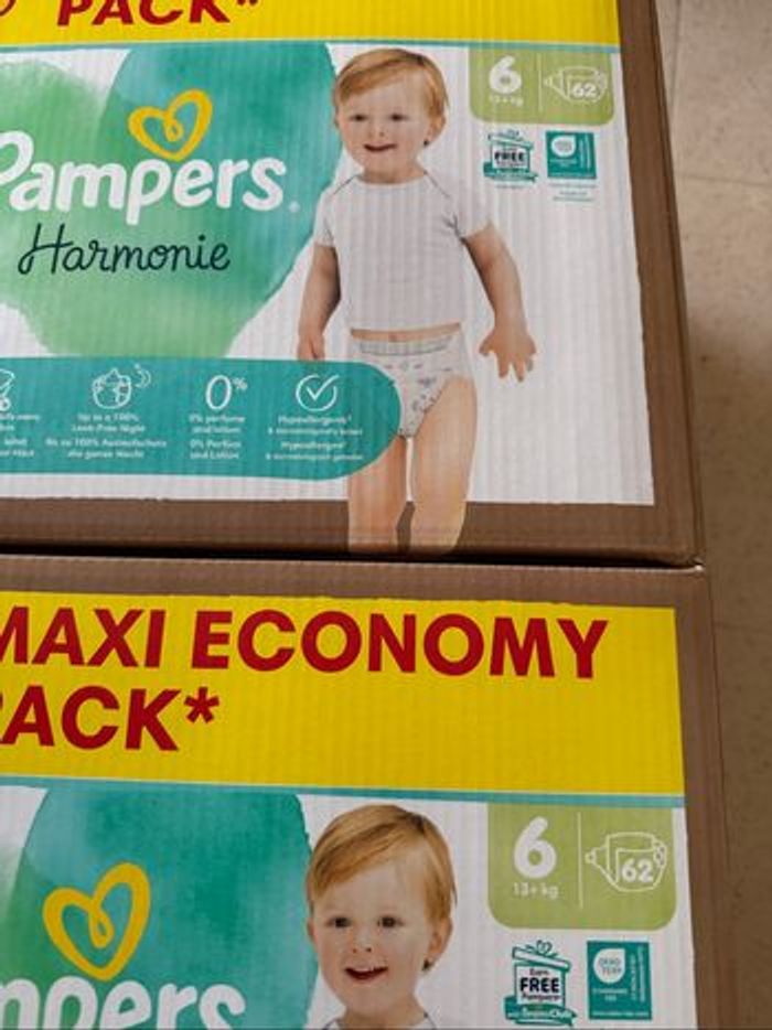 Lot de 2 maxi pack Pampers harmonie taille 6 - photo numéro 2