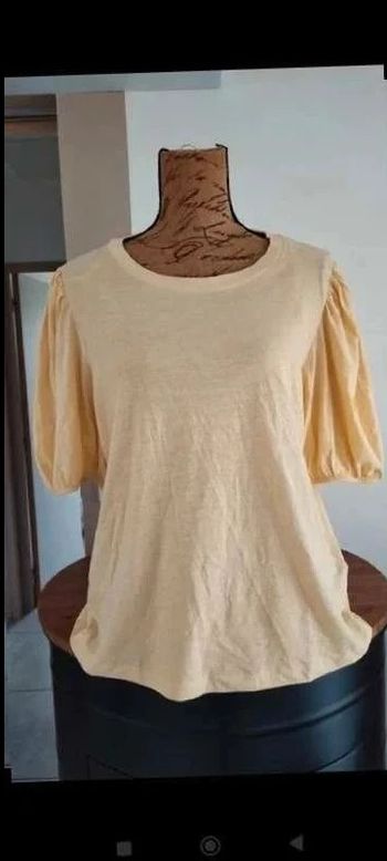 Tee-shirt jaune  XL femme  en  coton pour  une  touche  de  soleil  dans  votre  garde-robe