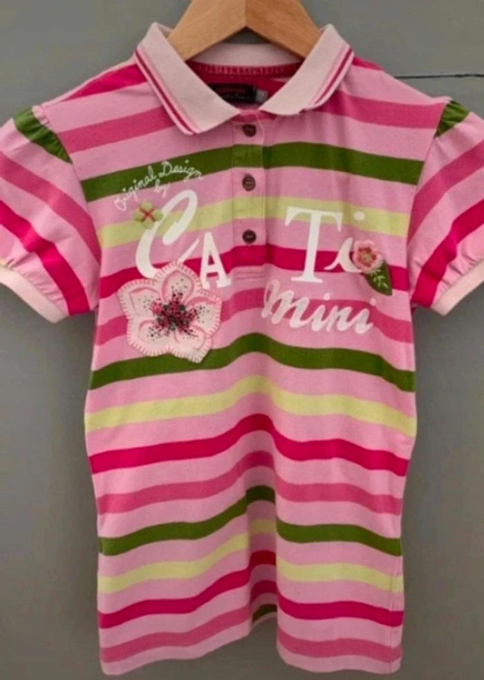 Tee shirt polo catimini fille