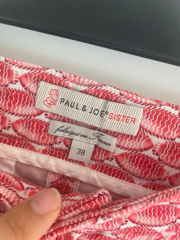 Short Paul & Joe Sister blanc à motif poissons rouges – 38 - photo numéro 2