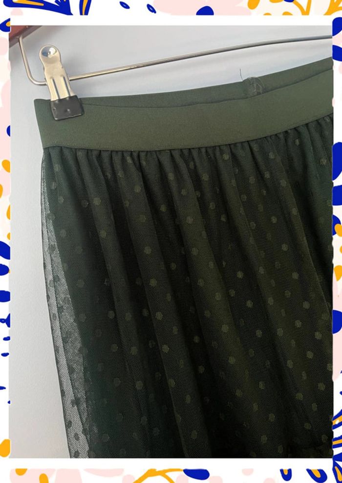 Jupe Longue Verte avec Tule – Madison – Taille M/L 👗 - photo numéro 3