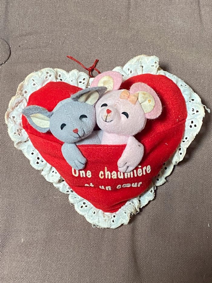 Duo de petites souris vintage
