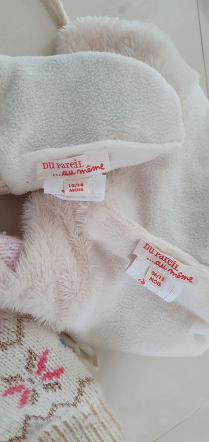Ensemble bonnet et moufles polaire fille - photo numéro 5