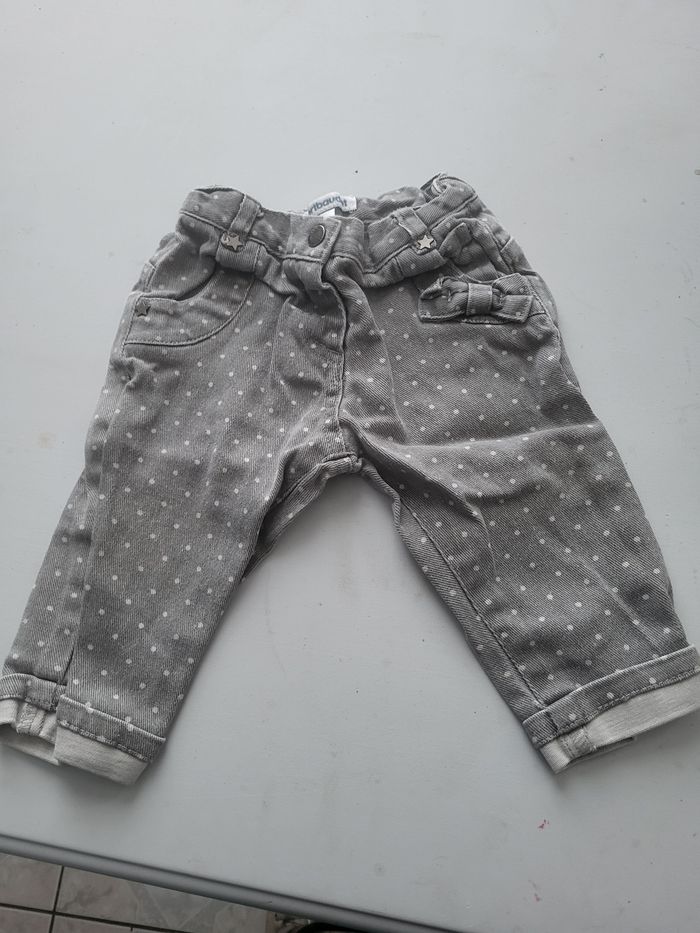 Jeans gris vertbaudet 6 mois