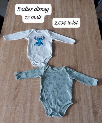 Bodies garçon 12 mois disney