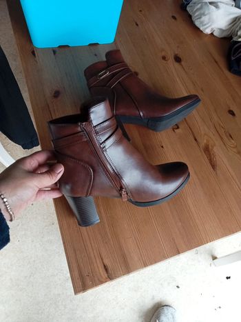 Bottines marron femme 38