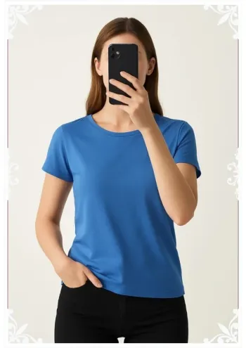 T-shirt Polo Club bleu ciel - Taille XL