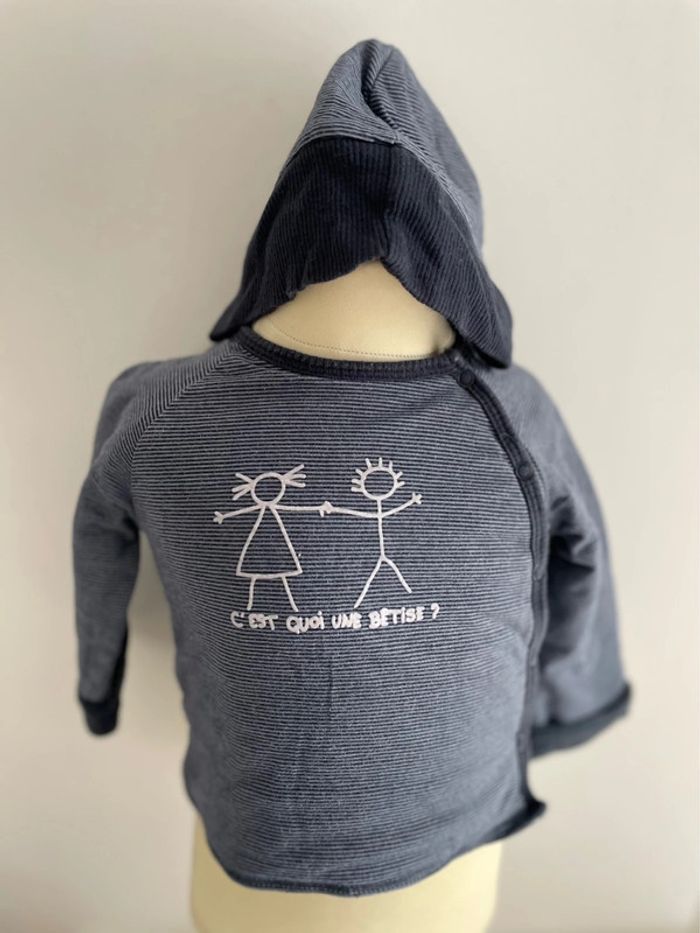 Pull pantalon et bonnet bébé - photo numéro 2