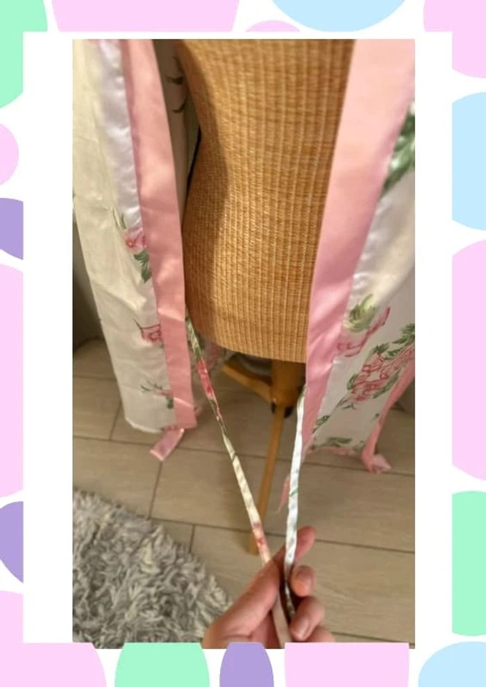 Kimono fleuri satiné 💐 | Taille unique - photo numéro 6