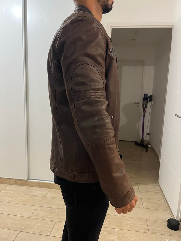 Veste Homme Factory en cuir de chèvre – Taille 50 (équivalent L) – Très bon état - photo numéro 3