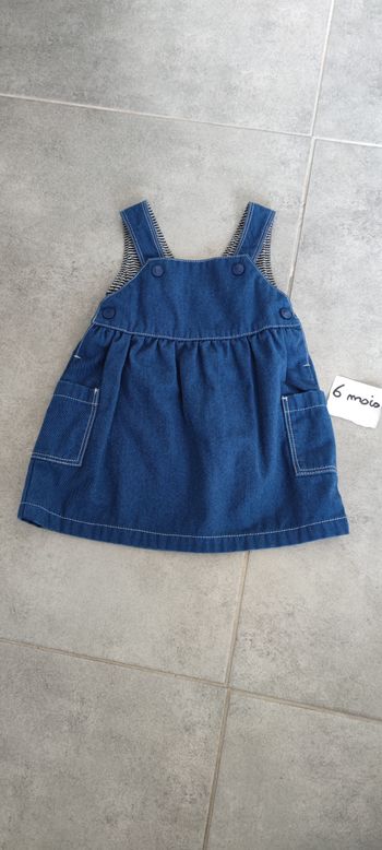 Robe en jean bébé fille 6 mois