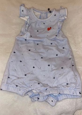 Combinaison bébé fille bleu