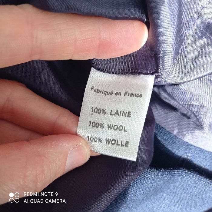 Manteau bleu marine en laine t38/40 - photo numéro 7