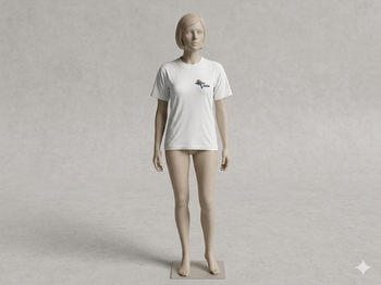 T shirt blanc Macon natation 10 ans Mixte AMERICAN WEAR