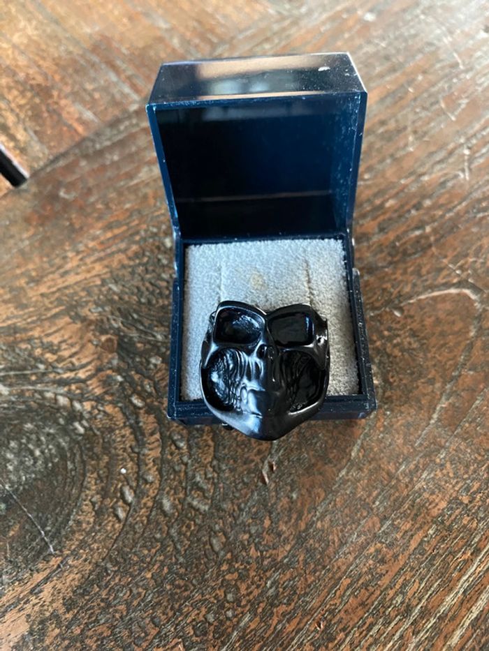 Magnifique bague noire pour homme  gothique, taille 60 - photo numéro 8