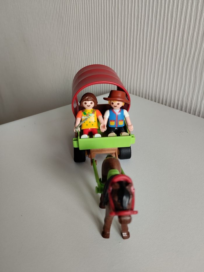 Carriole tirée par un cheval et enfants - Playmobil 5228 - photo numéro 5