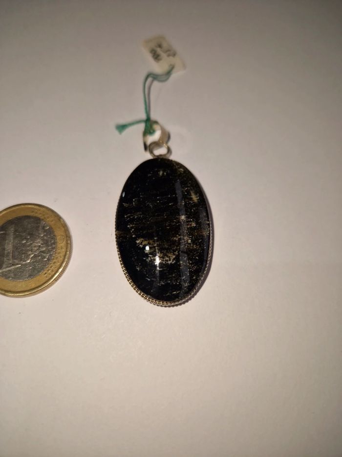 Pendentif obsidienne dorée Mexique - photo numéro 6