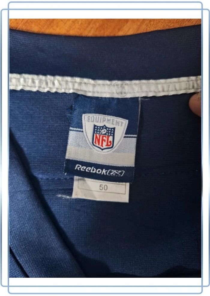 Maillot reebok nfl homme / taille XL bleu foncé / new York giants / brodé - photo numéro 12