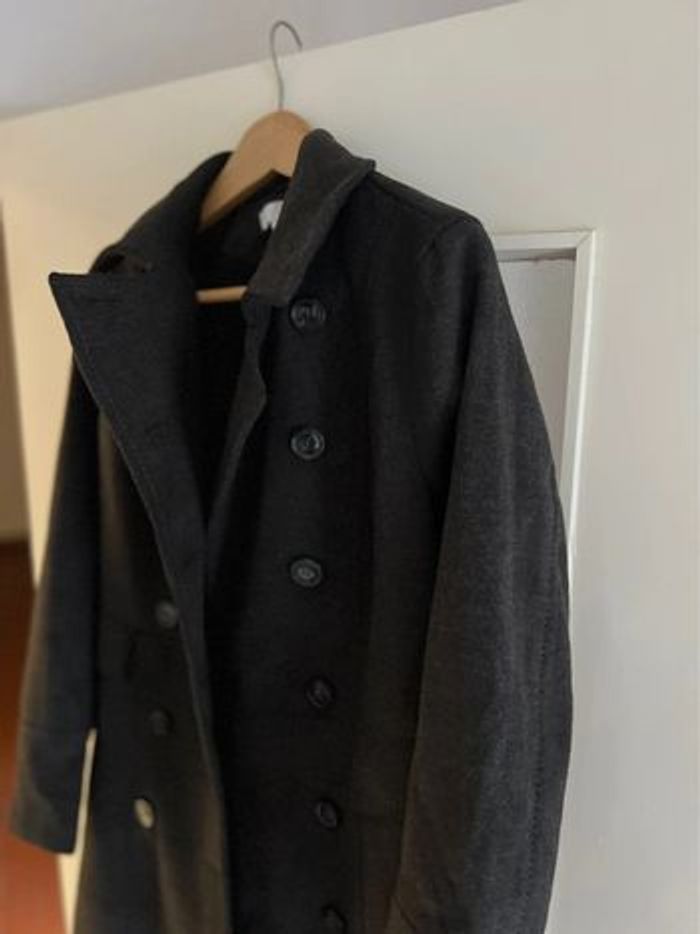 Caban manteau femme gris anthracite - photo numéro 11