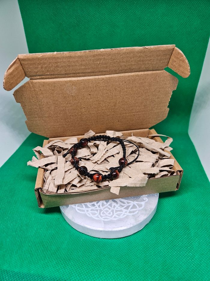 Macramé Bracelet en Oeil de Taureau - photo numéro 7