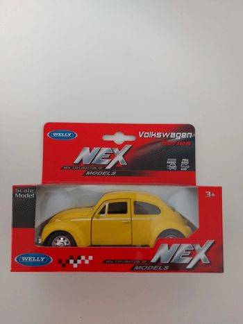 Volkswagen  - cox - beetle  - coupé- jaune