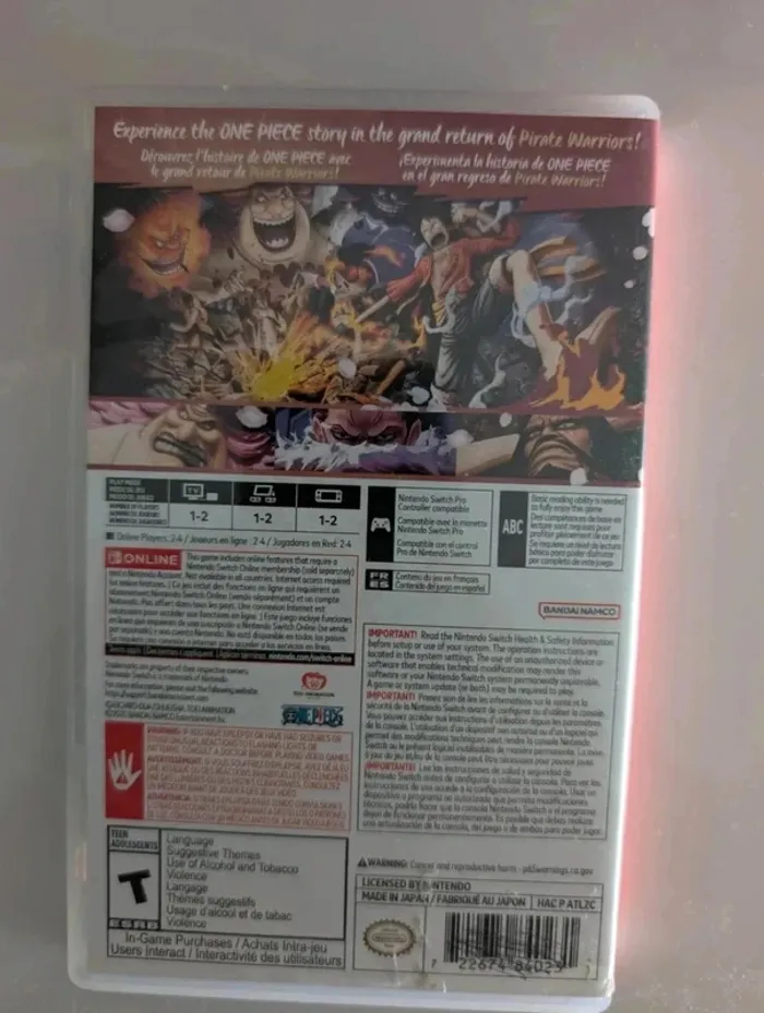 One Piece Pirate Warrior's 4 Switch - photo numéro 2
