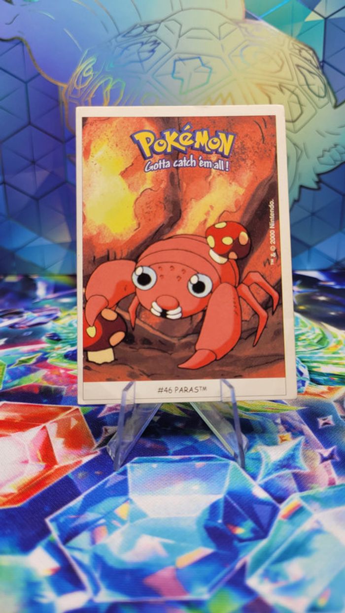 Carte Sticker Pokémon Dunkin Boomer 1999 n°46 Paras