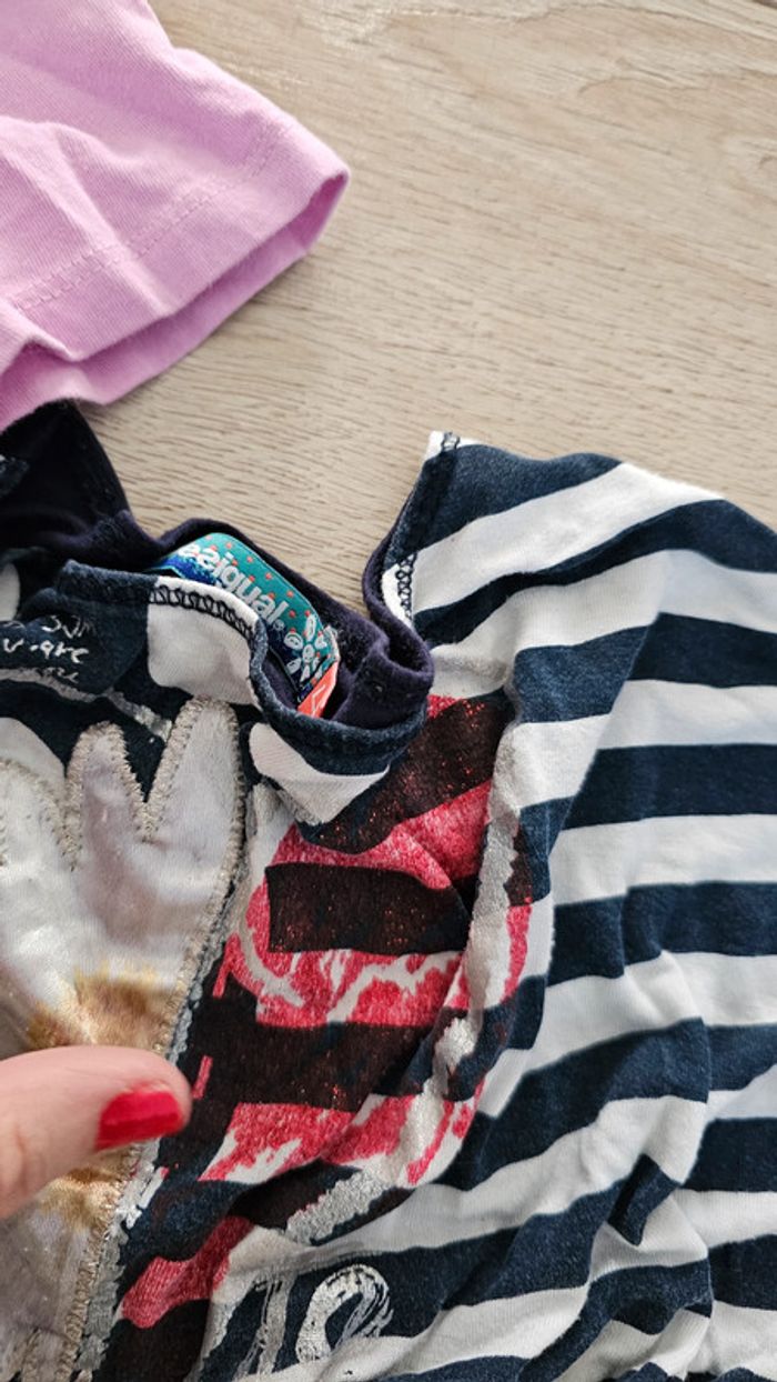 Lot 4 t shirt 4 ans IKKS Catimini Sergent major Desigual - photo numéro 4