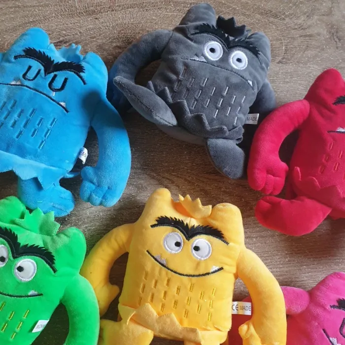 ⭐ Lot de 6 peluches monstres la couleur des émotions #emyfleury_doudous - photo numéro 3