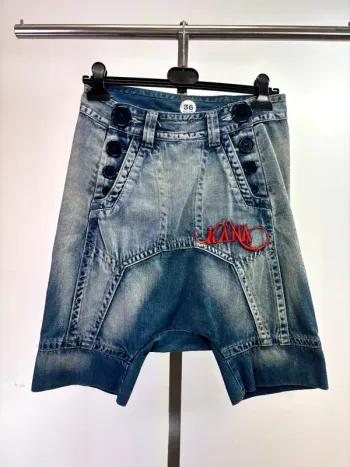 Pantacourt jean Kana vintage léger 36 bleu