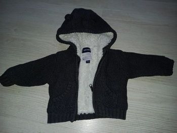 Sweat à capuche très épais T.3 mois