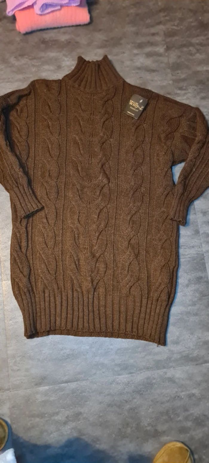 Robe pull chocolat - photo numéro 3