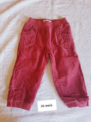 Pantalon velour la redoute 24 mois
