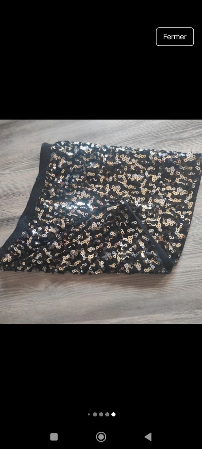 Jupe 4 ans avec sequins idéale pour fêtes de fin d'année ou Noël - photo numéro 7